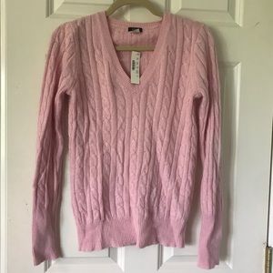J. Crew Angora Cable Knit Sweater